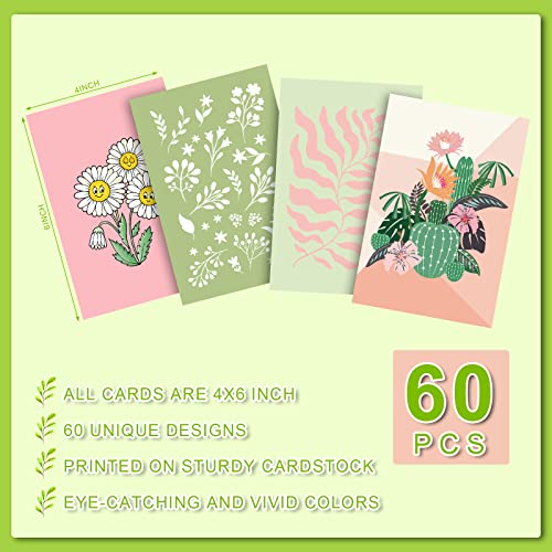 Teling 60 Pcs Wall Collage Kit, Danish Pastel Poster Wall Decor, Green - color: Green