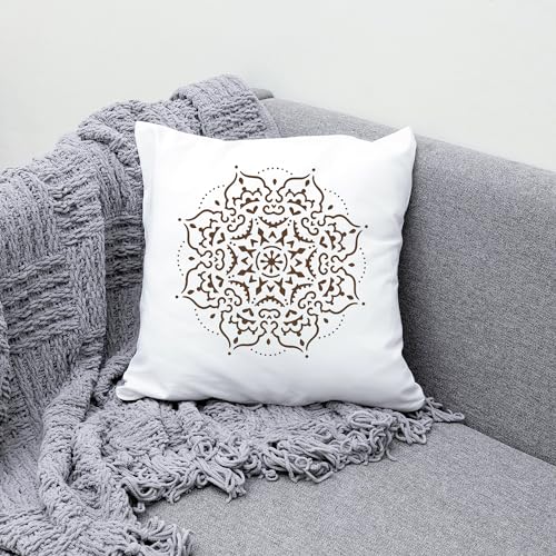 9 Pack Large Mandala Stencils, 12 Inch Templates for Wood and Walls