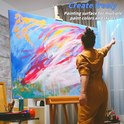 Oleitodh 3 Pack Stretched Canvas 48x36 Inch Large Cotton Painting Canvas - size: 36" x48"-3 Pack