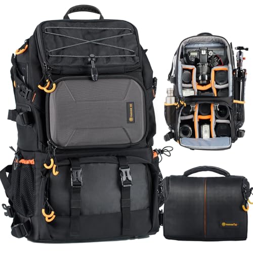 TARION 2 Bags in 1 Professional Extra Large Camera Backpack 27L PB01 - style: Pb-01 (27 Liters)