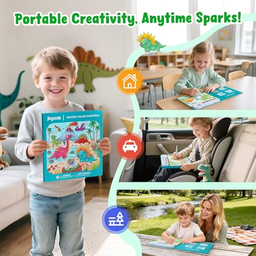 JoyCat Paint with Water Coloring Books for Toddlers (Dinosaurs) - style: Dinosaurs