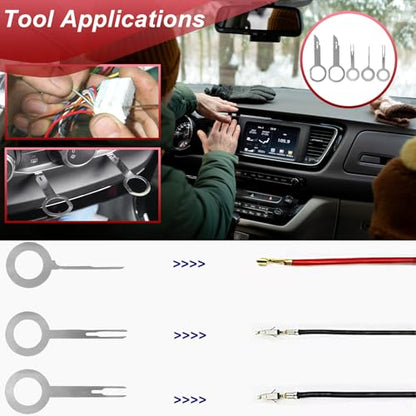 Doaho 19Pcs Car Trim Removal Tool Kit with Storage Bag - color: Red-19pcs Trim Removal Tools