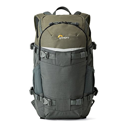 Lowepro LP37014-PWW, Flipside Trek BP 250 AW Backpack for Camera with ActiveZone Suspension System, Tablet Compartment, Grey/Dark Green - size: BP 250