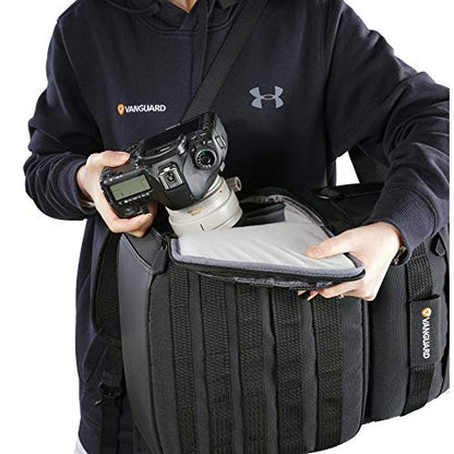 VANGUARD VEO Range T48 Backpack for Pro DSLR/Mirrorless Cameras, Tactical Style - Black - style: Veo Range T48 Bk