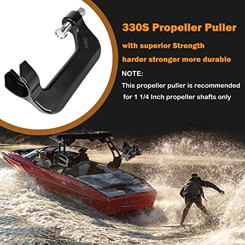 E-cowlboy 330S Propeller Puller for 1 1/4" Shafts，Marine C Clamp 330S Pullers， for Ski & Wakeboard & Surf Propellers