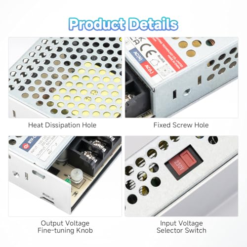 BTF-LIGHTING Power Supply DC5V 150W UL Recognized Component for LED Strip - size: 5V150W