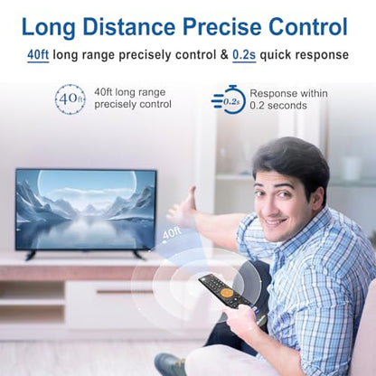 Replacement Learning Bluetooth Voice Remote Control fit for vSeeBox V1/V2,V5/V1/V2/V3 Pro,V3 Plus,V1 Max,Elite,Max.