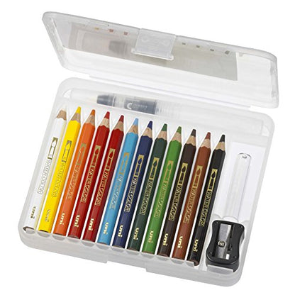Mitsubishi Pencils UWCNCS12C1 Watercolor Pencils, Uniwater Color Compact, 12 Colors, Chapter 1 - style: Chapter 1