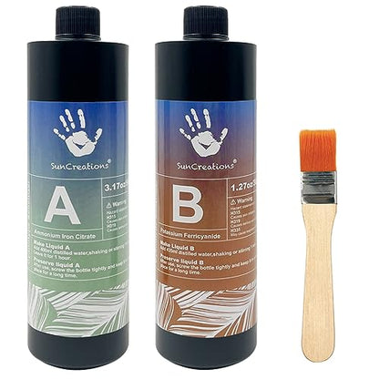 Cyanotype Kit, 15 oz/Each Large Blue Printing Solution - size: 15 oz X 2