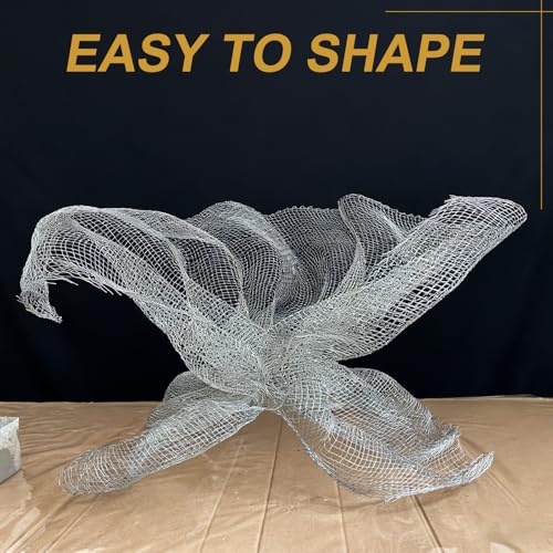 PATIKIL Sculpting Wire Mesh, 15.7" x 1ft Aluminum Wire Mesh Roll for Sculpting Modeling Arts Crafts Clay DIY Projects Model Train Scenery Jewelry Masks Home Decor Art, Silver - size: 15.7" x 1ft
