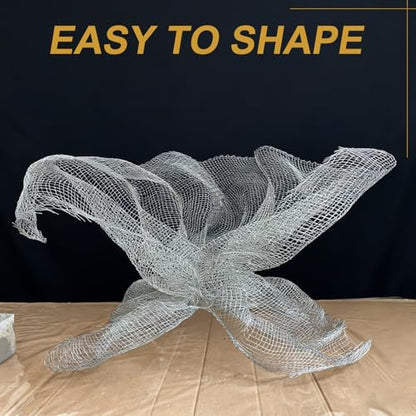 PATIKIL Sculpting Wire Mesh, 15.7" x 1ft Aluminum Wire Mesh Roll for Sculpting Modeling Arts Crafts Clay DIY Projects Model Train Scenery Jewelry Masks Home Decor Art, Silver - size: 15.7" x 1ft