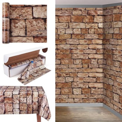 Oudain 54 Inch x 100 ft Wall Backdrop Tablecloth Roll with Cutter Box - style: Classic