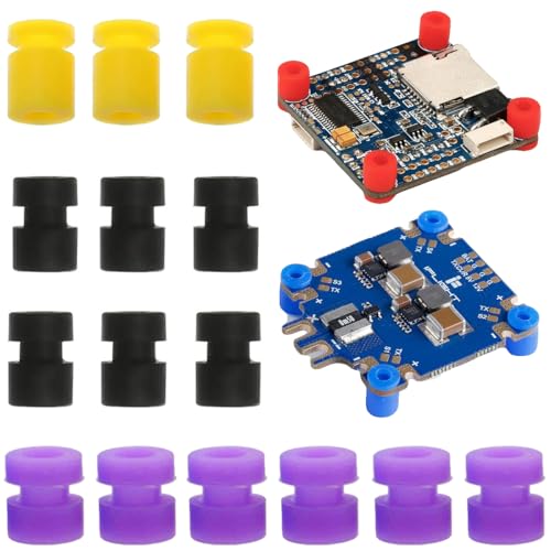30 Pack Drone Flight Controller Shock Absorption Ball Replacement Anti Vibration Rubber Mounting Pads Damper Stabilizer Noise Reduction Damping Balls for Racing Drones FPV Camera Gimbal F4 F7