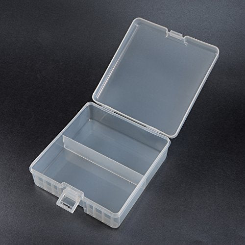 uxcell Hard Plastic Large Battery Storage Box Holder Organizer Protective Container for AAA/AA/C/D/9V Batteries (Pack of 2) - size: 100 x AA (Pack of 2)