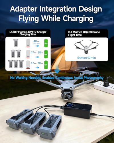 LKTOP 300W Matrice 4D/4TD(Dock3) Parallel Charging Hub