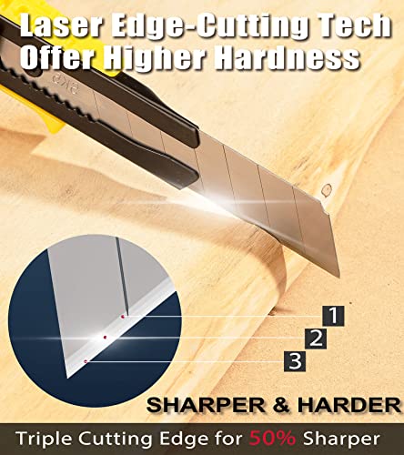 DOWELL 18mm Snap Off Blade SK5, Box Cutter Blades, 30 Pcs