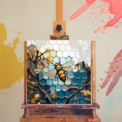 xackcme Paint by Numbers for Adults Bee - Bee Paint by Number on Canvas - color: MT12324