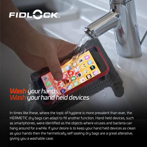 FIDLOCK Hermetic Dry Bag Flexible Magnetic Bag, Maxi, Transparent Black - color: Transparent Black, size: Maxi