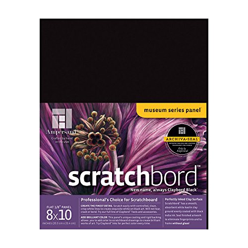 Ampersand Museum Series Scratchbord, 1/8 Inch Depth, 8X10 Inch (CBB08) - size: 8X10