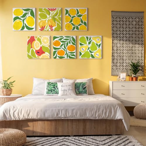 RoundFunny 8 Set Paint by Numbers Drawing Kit for Adults,Summer Fruit - style: Summer Fruit