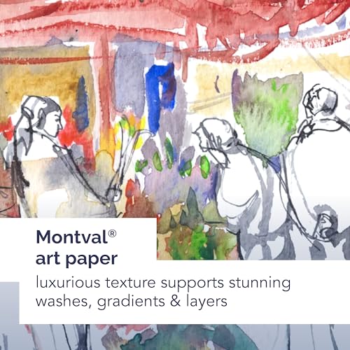 Canson Montval Watercolor Paper Art Book, White, 10x7 in - size: 10"X7"