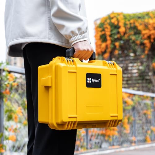 Lykus Titan AM100 Waterproof Hard Case for Potensic Atom 2/3-Axis/SE/LT - color: Yellow