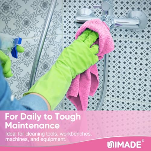 UNIMADE Microfiber Cleaning Cloth, 100 Sheets Microfiber Towels for Cars - color: Pink