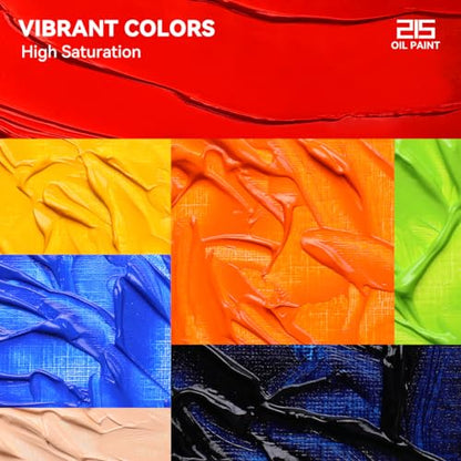 Paul Rubens Oil Paint, 20 Vibrant Colors*50 ml Large Professional Tubes - color: 20 colors*50ml-B