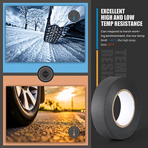 Lichamp 6-Pack Cloth Electrical Tape Automotive, 3/4 in x 66ft x 5.9 mil