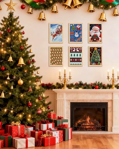 forever young Christmas Small Diamond Art Kits, 5x7 Inch Canvas - color: Christmas
