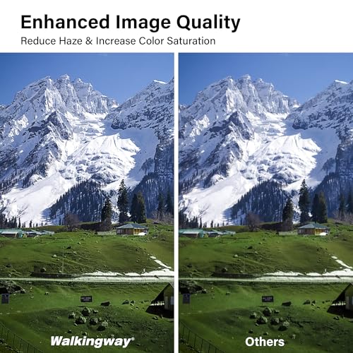 Walking Way 46MM MC UV Lens Protection Filter Slim HD Optical Glass Aluminum Alloy Made 28 Layer Nano-Coatings Camera Ultraviolet Filter/Water Repellent/Scratch Resistant - size: 46MM
