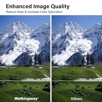 Walking Way 72MM MC UV Lens Protection Filter/Slim UV Lens Filter/HD Optical Glass Aluminum Alloy Made 28 Layer Nano-Coatings Camera Ultraviolet Filter/Water Repellent/Scratch Resistant - size: 72MM