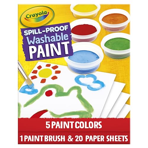 Crayola Spill Proof Paint Set Washable Paint Set for Kids, Arts & Crafts - size: 1 Count (Pack of 1)