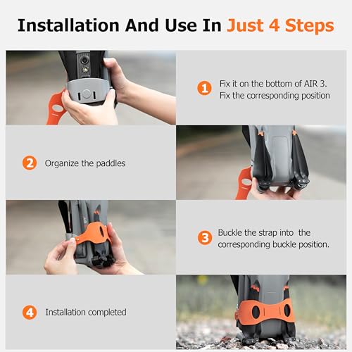 Propeller Holder for DJI Air 3S/Air 3 Accessories, Propeller Guard Strap for DJI Air 3S/Air 3 Drone, Propeller Protector Stabilizer and Fixator (Orange)