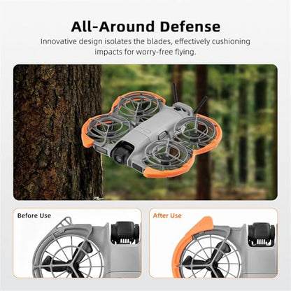 Neo 2 Propellers Guard Protector, Anti-Collision Blades Protective Cover Circle for DJI Neo 2 Drone Accessories TPE Crash Ring Lightweigh Bumper Quadcopter Improve Flight Safety(Dark Gray) - color: Dark Gray