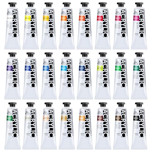 PHOENIX Heavy Body Acrylic Paint, 2 Oz. x 24 Tubes - color: 24 x 2 Fl Oz