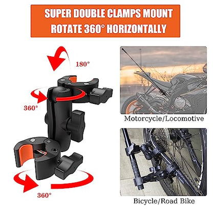 Motorcycle Bike Handlebar Clamp Mount for Insta360 X6 X5 X4 Accessories