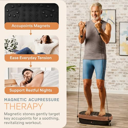 Lifepro HexaPlate Lite Compact Vibration Plate with Magnetic Acupoints - color: Copper