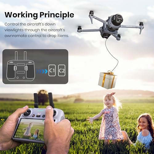 Drone Airdrop System for DJI Mavic 4 Pro,Payload/Delivery/Transport Drop Release Device for DJI Mavic 4 Pro Accessories