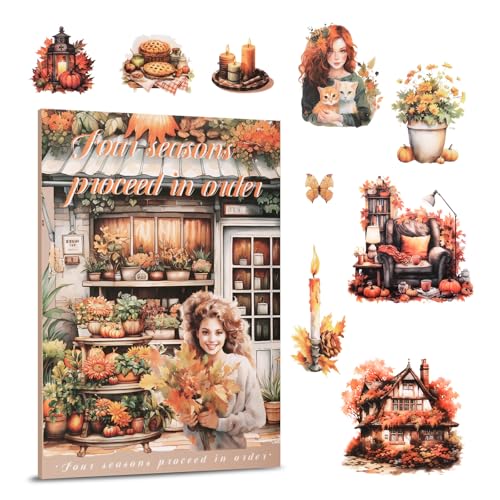 Autumn Theme Scrapbooking Supplies Kit for Adult - color: Yellow
