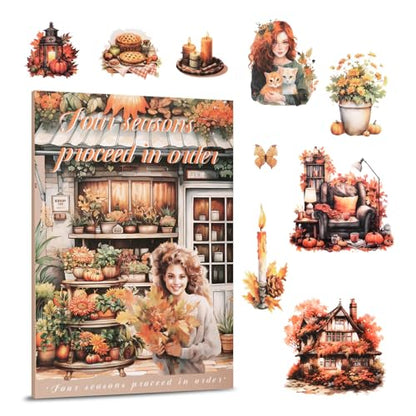 Autumn Theme Scrapbooking Supplies Kit for Adult - color: Yellow