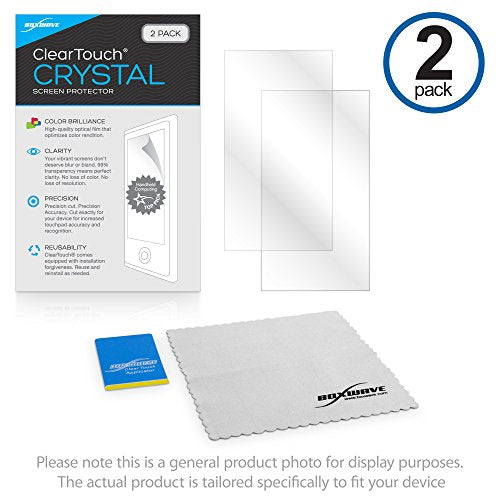BoxWave Screen Protector Compatible with Miyoo Mini Plus - ClearTouch Crystal (2-Pack), HD Film Skin - Shields from Scratches - color: Crystal, size: Miyoo Mini Plus