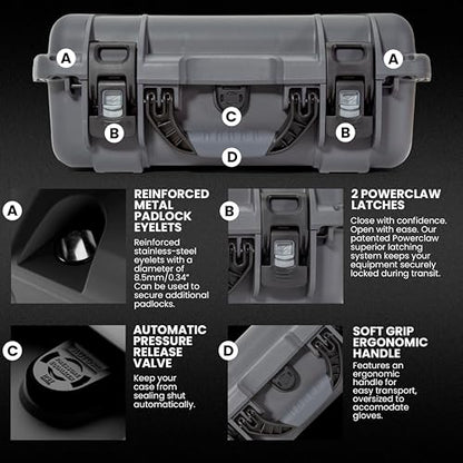 NANUK 920 Pro Photo Kit Case, Waterproof Hard Case, Carry-On - color: Graphite, style: Pro Photo Kit