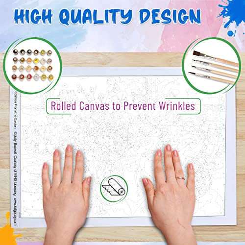 Ledgebay Paint by Numbers Kit for Adults, 16x20 Unframed Canvas - color: Enchanted Woods, size: 16" x 20" Unframed