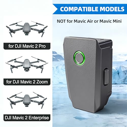 2 Packs Mavic 2 and Mavic 2 Pro Intelligent Flight Battery (3850mAh 15.4V) Max 31 Minutes Flight Time Replacement Battery for DJI Mavic 2 Pro/2 Zoom/Enterprise Advanced Series Drone - style: Mavic 2/2 Pro/Zoom/Enterprise Advanced Series Battery*2