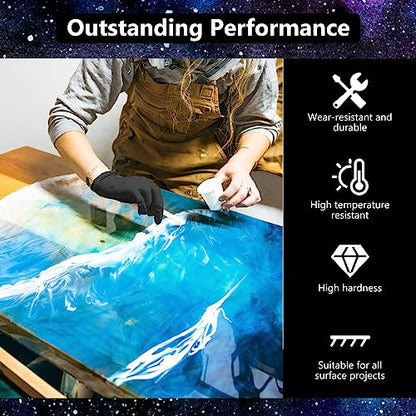 KISREL 82OZ Crystal Clear Epoxy Resin Kit - No Yellowing No Bubble for Art - size: 0.64 Gallon