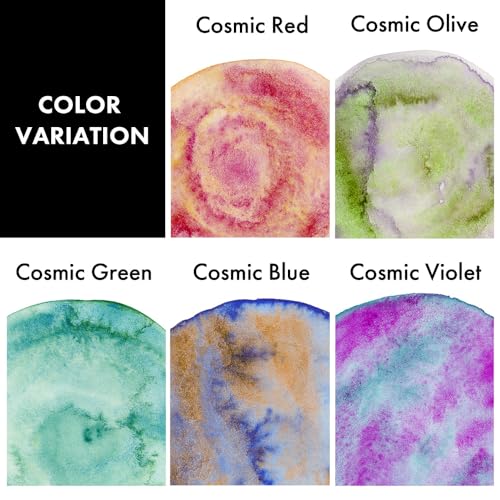 Kuretake Gansai Tambi GRANULATING COLORS 2, 5 Color Set, Made in Japan - style: Granulating II