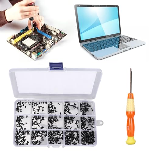 450 Pcs Laptop Screws Kit, 15 Sizes M2 M2.5 M3 with Storage Box