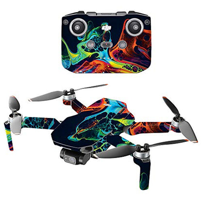 MightySkins Compatible with DJI Mini 2 Portable Drone - Color Splash | Protective, Durable, and Unique Vinyl Decal wrap Cover | Easy to Apply, Remove, and Change Styles | Made in The USA - color: Color Splash