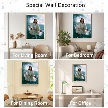 TOPCLTV Jesus Diamond Art Kits for Adults,5D Christian Diamond Painting Kit - color: HS001-1